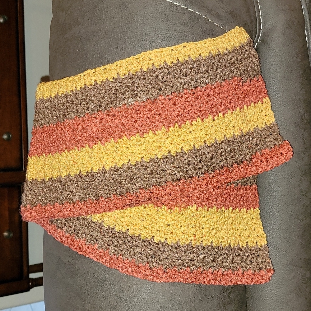 Hand-Crocheted Mini Scarf